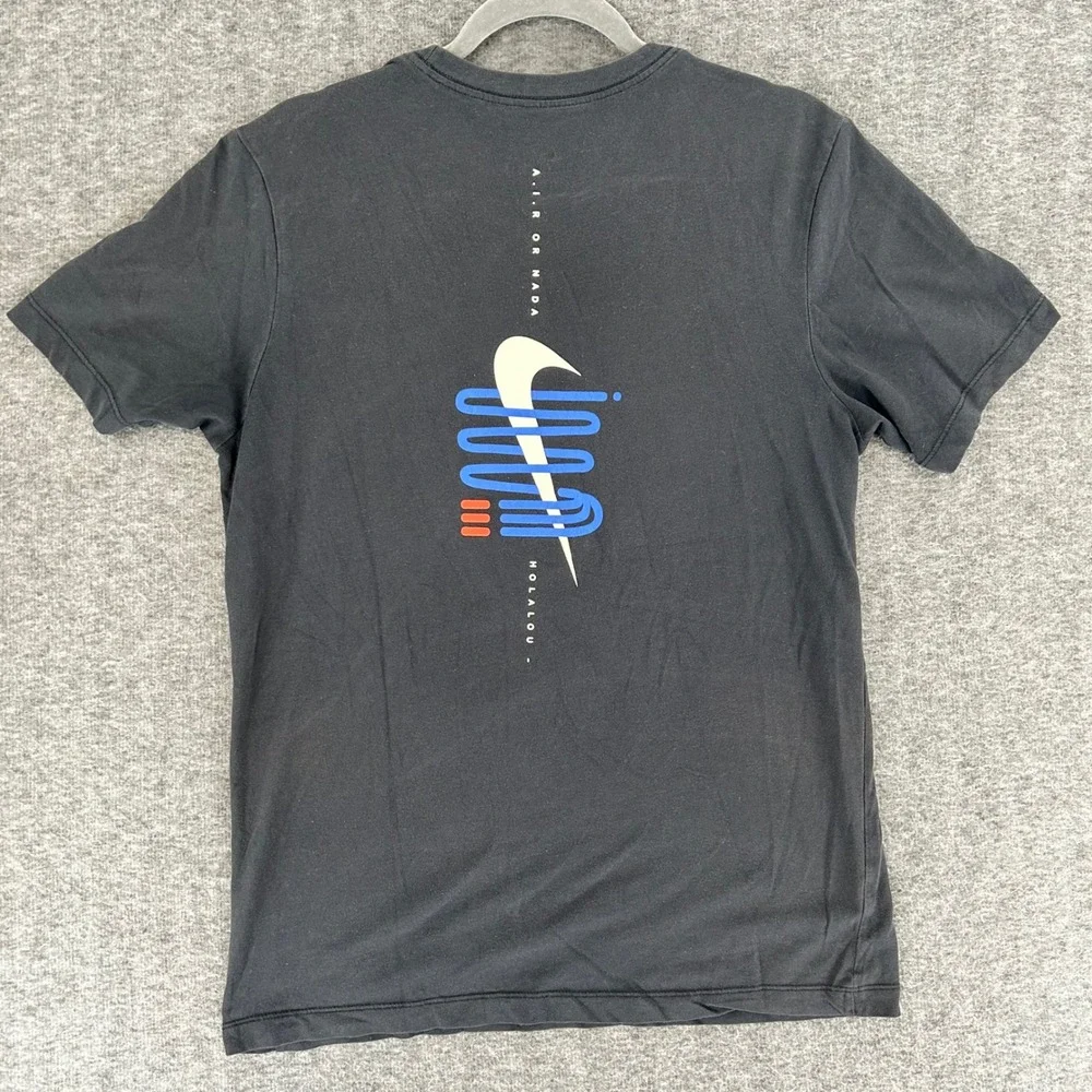 Nike Mens Dri-FIT Artist In Residence Hola Lou Abstract Graphic Tee Black M